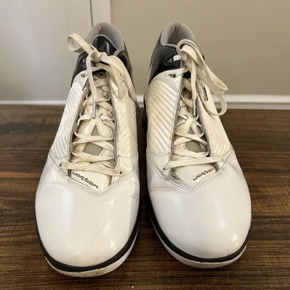 Jordan 2009 White Metallic Silver Men’s‎ Sneakers Shoes Size 17